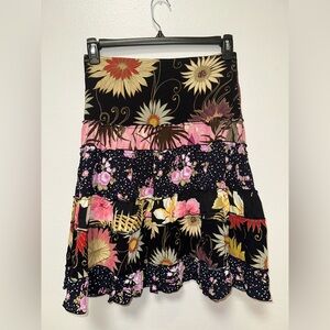 Globe Multicolor Floral A-Line Skirt                   # A2